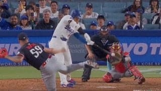 ウソでしょ…？ 大谷翔平、もはや人間じゃない“逆方向弾”「ヤバすぎ」161キロ高速魔球→簡単に打ち返す“衝撃シーン”「反則だろ」