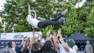 長年追い求めてきた悲願の初優勝を成し遂げた磯谷匠「マイナビ Japan Cup Yokosuka 2025」BMXフリースタイル・フラットランド種目