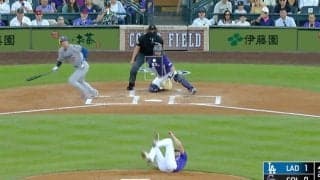 何が起きた？ 大谷翔平、投手を吹っ飛ばした…！「怖すぎ」「危ない」“爆速ピッチャー返し”→まさかのハプニング「直撃したらトラウマ」