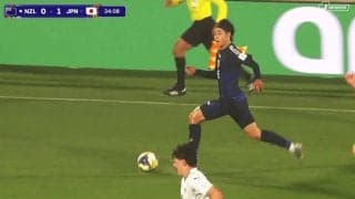 18歳爆走にSNS騒然！日本代表SBが“35m圧巻ドリブル”「無双だ」「ほんまに高校3年生？」森壮一朗がパスカットから一気に加速【U-20W杯】
