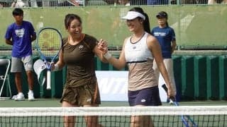 川口夏実／齋藤咲良が初めてのペアで木下晴結／園部八奏を下して準々決勝進出[木下グループジャパンオープン]