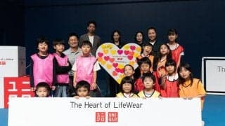 全世界100万点規模のヒートテックを寄贈する「The Heart of LifeWear」を有明コロシアムで開催 国枝慎吾氏、奈良くるみ氏が子どもたちと交流