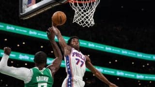 シクサーズの新人VJ・エッジコムがNBAデビュー戦で快挙…歴代3位の34得点を記録