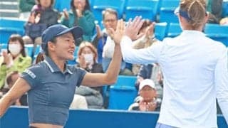  青山修子ペア 激闘制し東レPPO4強 