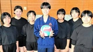 女子バレーU16代表に山形三中の早坂選手　強烈なスパイクが武器