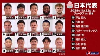 必勝あるのみ。2027年ラグビーW杯へ繋がる重大決戦！「男子日本代表×ジョージア代表」リポビタンDツアー2025