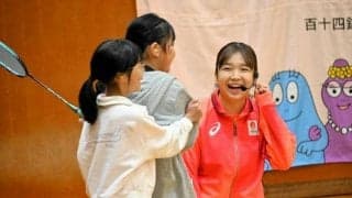 デフリンピック金メダリスト、片山結愛選手が高松市で小学生指導