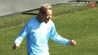 本田圭佑は「空気を読まない」「ガチだ」主役・柿谷曜一朗も天を仰ぐ爆速先制点！「邪魔をしてる（笑）」宇佐美貴史もツッコミ