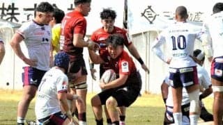 ラグビー釜石、震災復興の祈念試合で首位の近鉄を破る　岩手