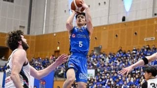 島根スサノオマジックの“ドラフト外”新井翔太が14得点の活躍「常にシュートを打つ準備をしていた」