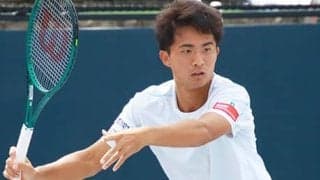  松岡隼 ストレート勝ちで初戦突破 