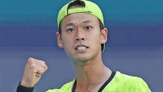  坂本怜 ストーレート勝ちで初戦突破 