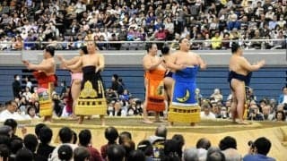 初っ切りに甚句楽しむ　大相撲「船橋場所」