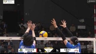 女子バレーで“ピタゴラ”ブロック 元日本代表も唸り声「んーー、ナイスブロック！」