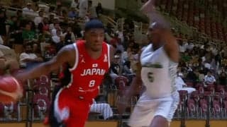 「コービーやん！」八村塁の“神業フェイダウェイ”に解説陣が大興奮！ほぼゼロ角度ショットに「やばすぎる」【バスケW杯予選】