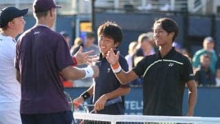 【全米オープンジュニア遠征レポート】櫻井義浩／奈良恒輝ペアが大金星！全仏王者の第4シードを撃破し初戦突破