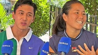  小田凱人と上地結衣 全米OPへ意気込み 
