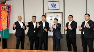 大相撲九州場所を前に担当親方が知事と面会　「力合わせ盛り上げ」