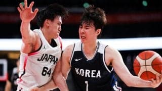 アジア大会で白熱の日韓戦…黒川虎徹が21得点も男子日本代表は敗戦、グループ2位で決勝Tへ