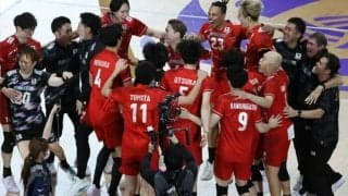 西田有志がチーム最多の18得点　バレー男子、ロス五輪切符を獲得