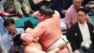 炎鵬２敗目「受けすぎちゃった」日翔志に押し倒され反省も、気持ちは早くも翌日の土俵へ