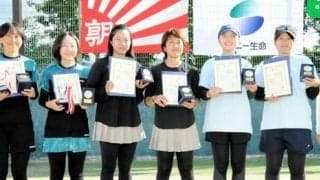 全国大会出場へ、代表3組が決まる　レディーステニス長野県大会