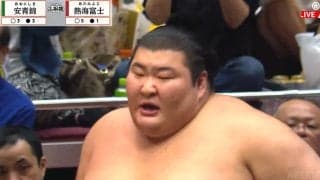 「ほぼトトロやんw」「傘小さくて濡れるわ」熱海富士、カメラが捉えた国技館入りの姿に騒然「大きさバグる」