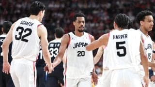 【バスケ】男子日本が第1Q先取　韓国一時リードも山内シュートで逆転、山崎ブザービーター