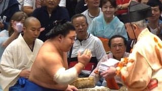 藤ノ川が琴櫻を“ぶん投げた”らスゴイ展開に 著名人2人が揃って「お口あんぐり」 カメラが捉えた面白リアクション「シンクロしてるw」
