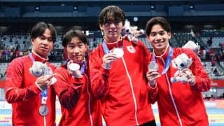  【競泳】男子400mメドレーリレー５年ぶり日本新で銀メダル「オリンピックで金を」村佐達也