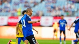 【日本代表】前座で代表OB・OGが宮城U15選抜と対戦　小野伸二さんら往年スター盛り上げる