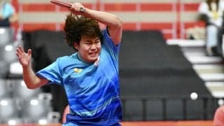 【卓球】松島輝空、60年ぶり金メダルへ第1G先取　中国・温瑞博と“19歳対決”で先手