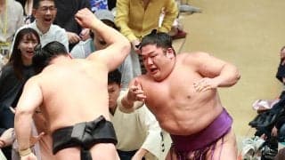 若元春、11場所ぶりの２ケタ白星「特に考えてない。自分の相撲をとりたい」