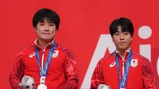 【卓球】張本智和＆篠塚大登組は銀「待ってしまった」44年ぶり金＆団体との２冠ならず