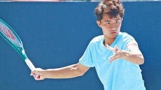  松岡隼 17歳下しアジア大会初戦突破 