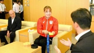 アジア大会のバスケ3人制女子で「金」　山本選手を松江市長表彰