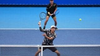上杉海斗、急造ペアで初のツアー4強！グランドスラム優勝経験者のヒジカタと抜群のコンビネーションで前年王者撃破[木下グループジャパンOP]