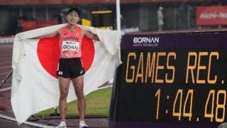 【陸上】男子800ｍで64年ぶり金メダルの落合晃「陸上人生にとって、本当に貴重な経験に」