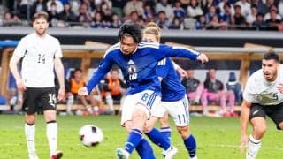 【日本代表】「やっぱり世界の綺世！！」上田綺世が先制弾！通算22得点で中山雅史超え