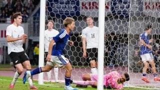 【日本代表】堂安律が11カ月ぶり代表ゴール！中村敬斗がアシスト　２－１と勝ち越す