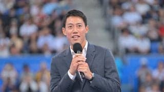 錦織圭　ジョコビッチらからメッセージに「もうちょっとのところで泣きそう」　再会誓う「必ず、戻ってきて、なんかはします」…引退セレモニー