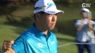 【動画】松山英樹が18番で約10mを決めてギャラリー大喝采！4アンダー12位タイ発進【ベイカレントクラシック Presented by LEXUS 1日目】