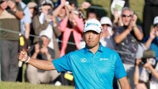 【米男子ゴルフ】松山英樹に地鳴りのような大歓声　１０メートル超のロングパット沈め「いい形でスタートできた」