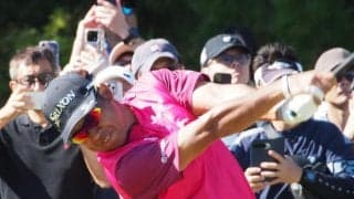 松山英樹　後半失速...スコア伸ばせず首位と８打差２９位　結果に苦笑い「素晴らしいゴルフと最低なゴルフが入り混じっていた」