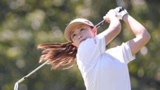【女子ゴルフ】河本結「マジで会心でした」　圧巻チップインバーディーで熱狂　３差４位から逆転２連覇狙う