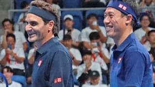  錦織圭/フェデラー組が勝利 