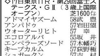 【富士ステークス展望】重賞３勝馬トロヴァトーレが中心　本格化したアンパドゥも勝ち負けになる