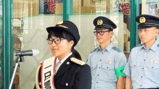 ゴルフ「天才少女」須藤弥勒が「一日警察署長」　明徳の地元の高知・須崎署で“重大任務”