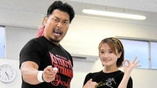 鷹木信悟＆なつぽい夫婦タッグが公開練習　合体技で空中分解危機？なつぽい「ちょっとムカつきました」