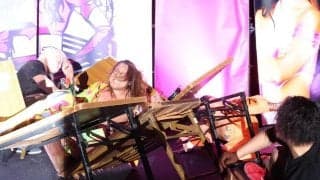 危険すぎる超高所ダイブに会場騒然、リスペクト示されたサスケが一喝「デルフィン派だろ！」【工藤めぐみ記念大会】